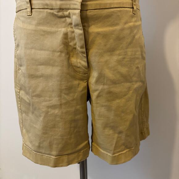 J.Crew Women Classic Preppy Nautical Coastal 7" Stretch Flat Front Chino Short 8 - Picture 1 of 8